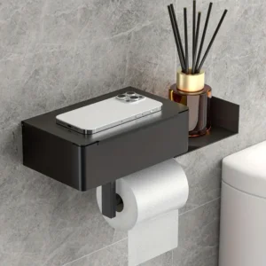 Moderne wc-rolhouder (Zwart)